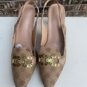 NWOT Tan Slingback Women's Heels
